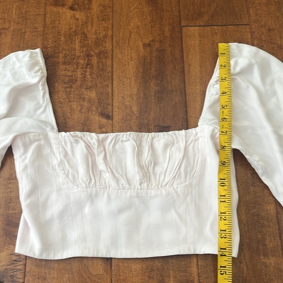 Capulet Cropped Baby Pink Blouse Size XS/P - Picture 4 of 13